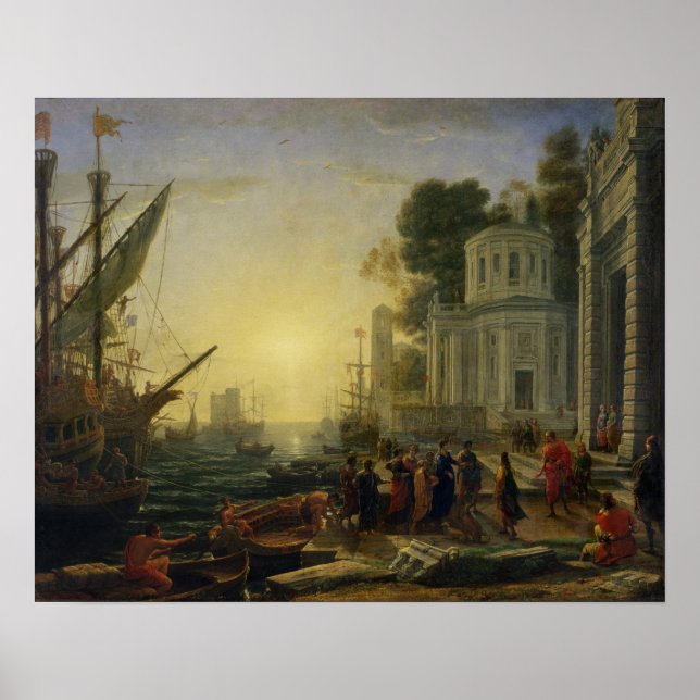 Cleopatra Disembarking at Tarsus, 1642 Poster (Front)