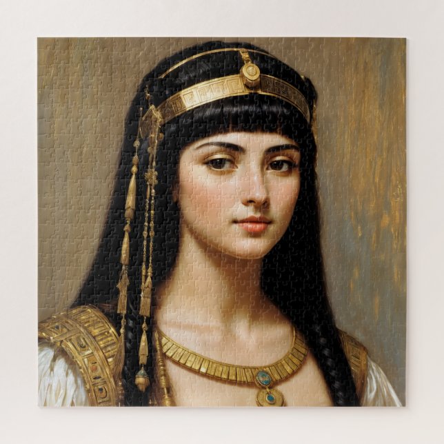 Cleopatra Egyptian Queen Portrait Art Jigsaw Puzzle (Vertical)