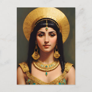 Cleopatra Egyptian Queen Portrait Art Postcard