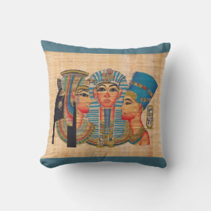 CLEOPATRA Egyptian Queen Vintage Style Artwork Cushion