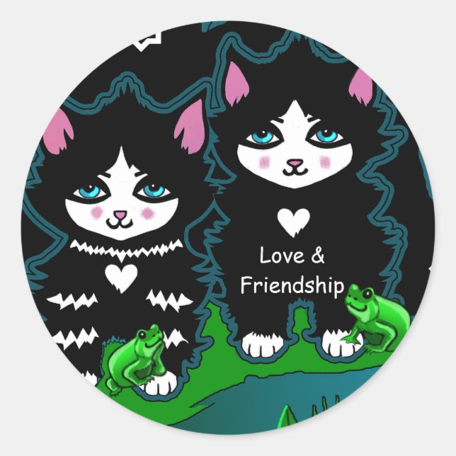 Cleopatra Eye Kitten Breed Sticker (Front)