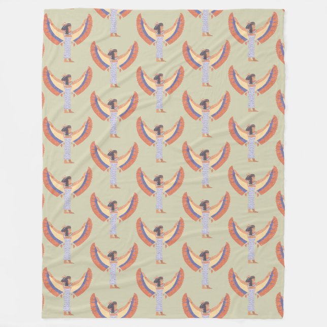 Cleopatra. Fleece Blanket (Front)