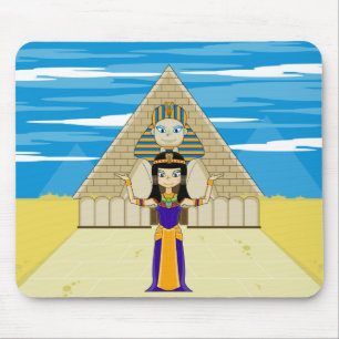 Cleopatra & Great Sphinx of Giza Mouse Mat