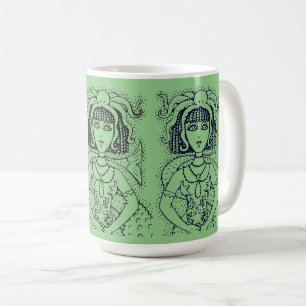 CLEOPATRA OCTOPUS MERMAID, FANTASY GOTH SIREN COFFEE MUG
