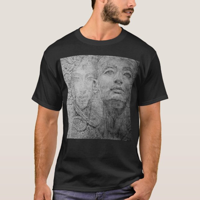 Cleopatra on Basic Dark T-Shirt (Front)