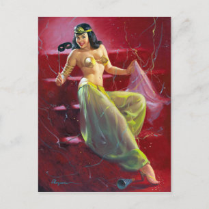 Cleopatra Pin Up Postcard