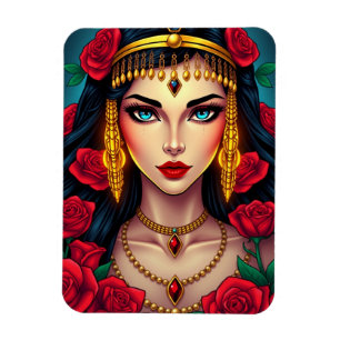 Cleopatra Queen of Egypt in Luxurious Splendour Magnet
