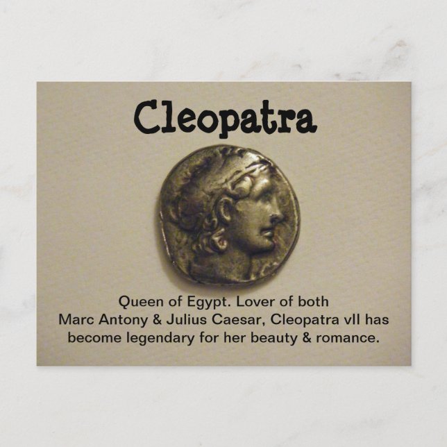 Cleopatra Queen of Egypt Postcard (Front)