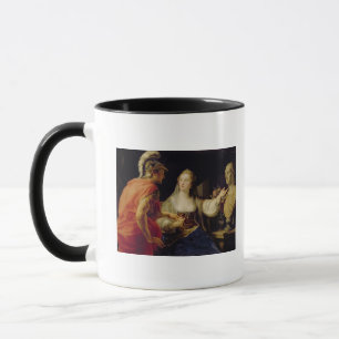 Cleopatra showing Octavius the bust of Julius Mug