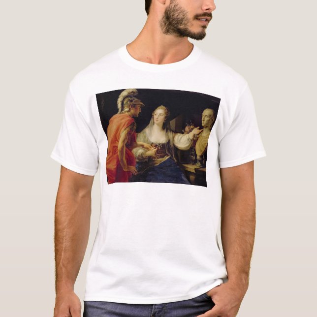 Cleopatra showing Octavius the bust of Julius T-Shirt (Front)