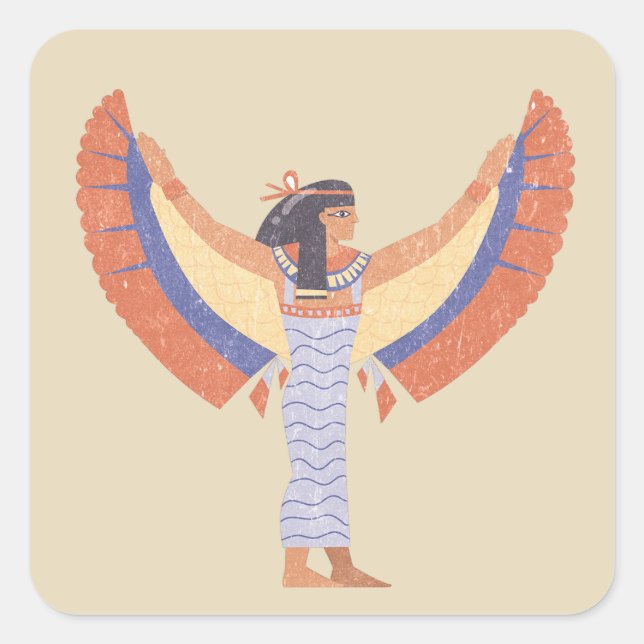 Cleopatra. Square Sticker (Front)