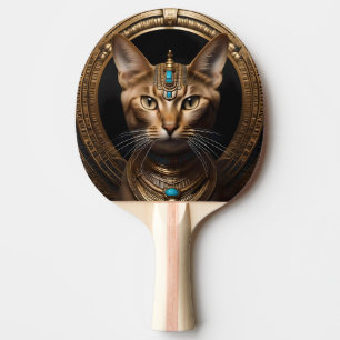 Cleopatra The Gold Egyptian Cat, Ping Pong Paddle