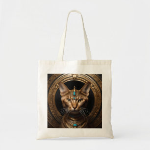 Cleopatra The Gold Egyptian Cat, Tote Bag