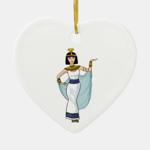 Cleopatra the Pharaoh of Egypt Ceramic Tree Decoration