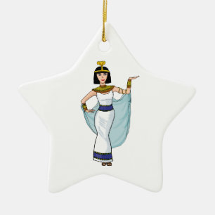 Cleopatra the Pharaoh of Egypt Ceramic Tree Decoration