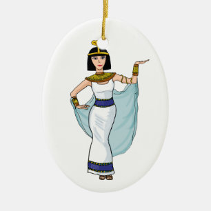 Cleopatra the Pharaoh of Egypt Ceramic Tree Decoration