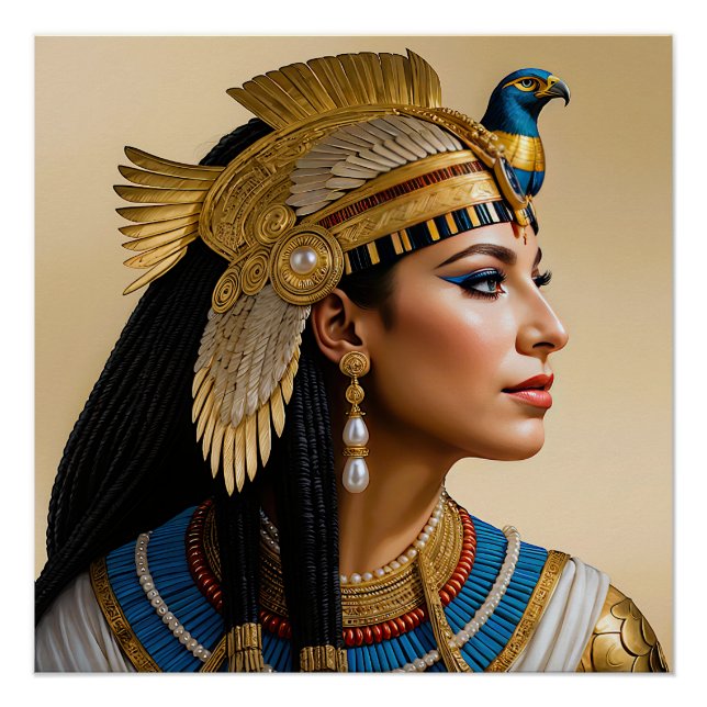 “Cleopatra VII's Realism: A Portrait” Poster (Front)
