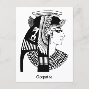 Cleopatra vintage illustration postcard
