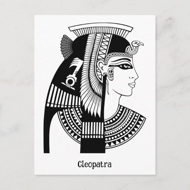 Cleopatra vintage illustration postcard (Front)