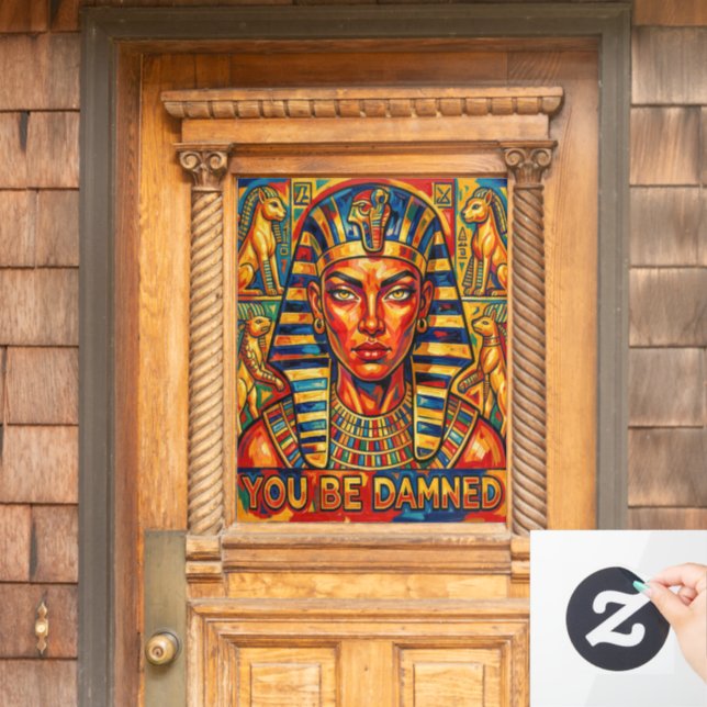 Cleopatra's Curse Window Cling (Home Door)