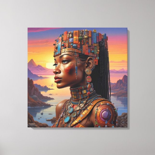 Cleopatra's Gaze Canvas Print (Front)