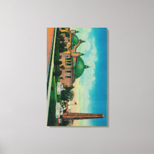 Cleopatra's Needle and Planetarium in Canvas Print