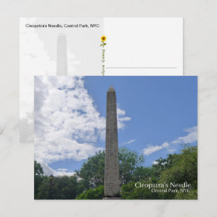 Cleopatra's Needle, Central Park, NYC -  Postcard