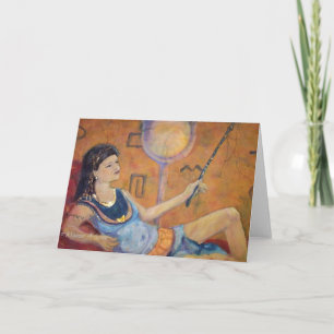 Cleopatra's Reign Greeting Card by Maureen A. Gira