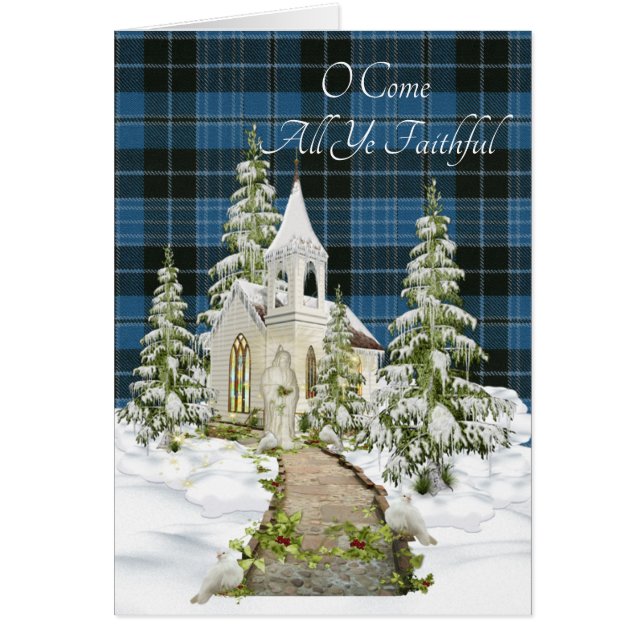 Clergy Ancient Tartan Religious Christmas (Front)