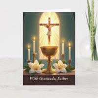 Clergy Appreciation Catholic Priest with Chalice