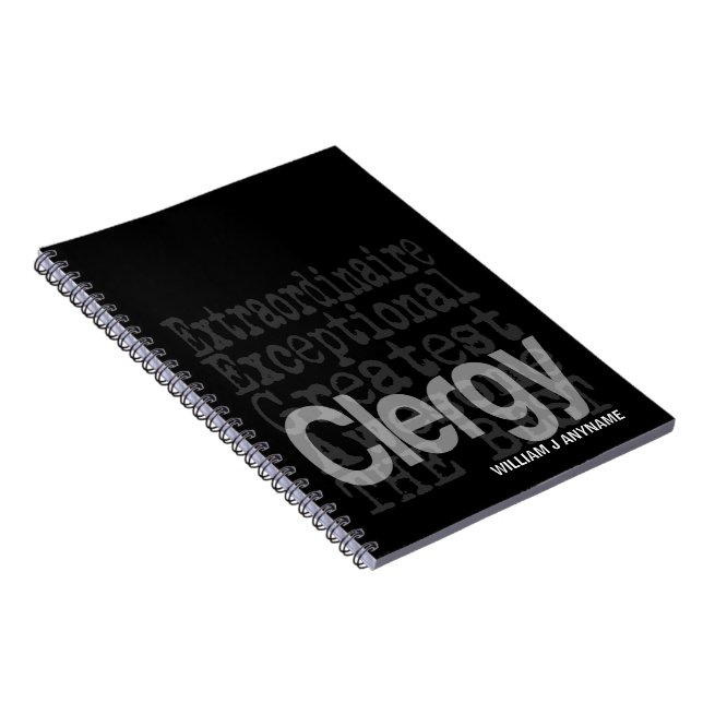 Clergy Extraordinaire CUSTOM Notebook (Right Side)