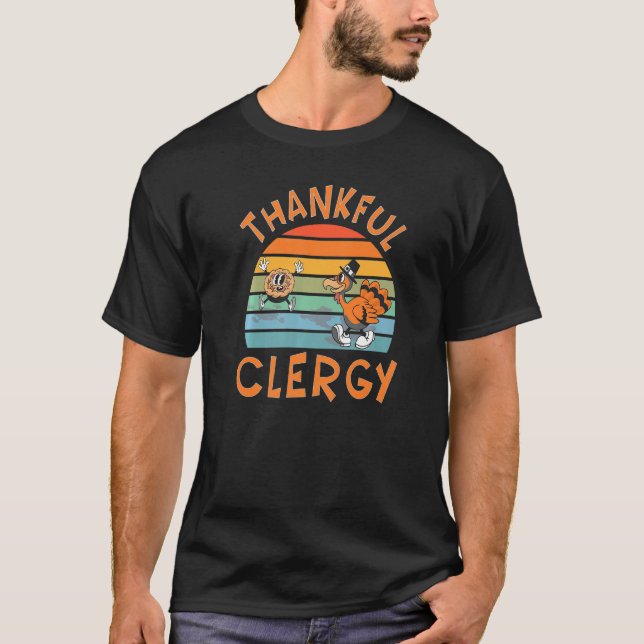 Clergy Job  Thanksgiving T-Shirt (Front)