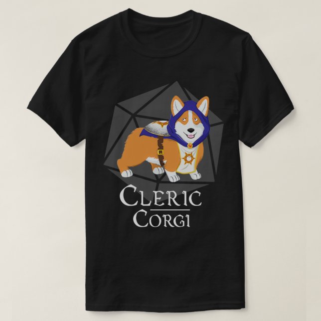 Cleric Corgi  T-Shirt (Design Front)