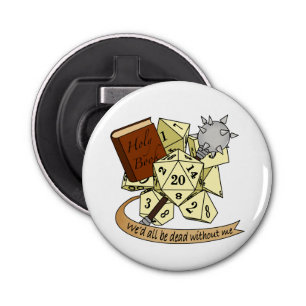 Cleric Dice Design Bottle Opener
