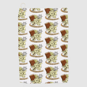 Cleric Dice Design Golf Towel