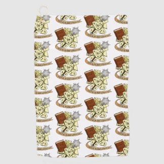 Cleric Dice Design Golf Towel