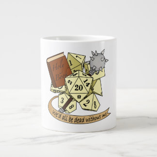 Cleric Dice Design Large Coffee Mug
