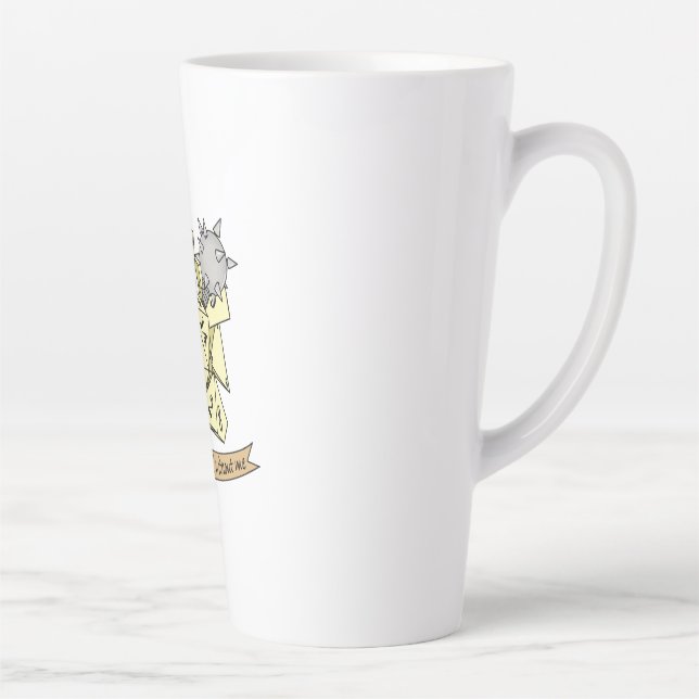 Cleric Dice Design Latte Mug (Right)