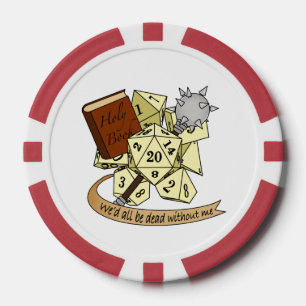Cleric Dice Design Poker Chips