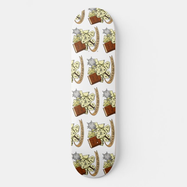 Cleric Dice Design Skateboard (Front)