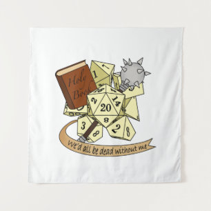 Cleric Dice Design Tapestry