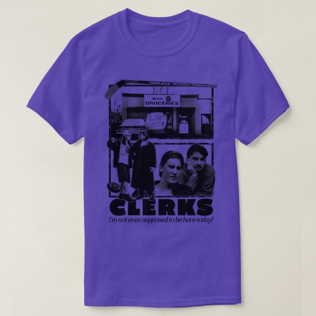 Clerks 1990s Fan Design T-Shirt (Design Front)
