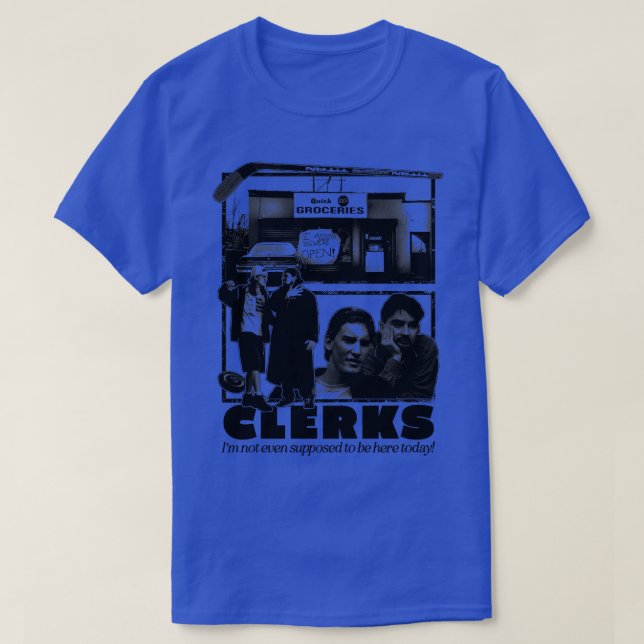 Clerks 1990s Fan Design T-Shirt (Design Front)