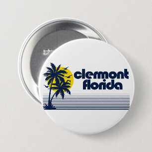 Clermont Florida 7.5 Cm Round Badge