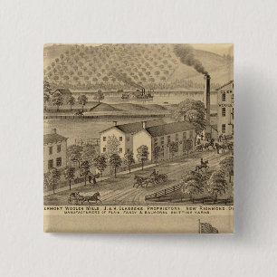 Clermont Woollen Mills 15 Cm Square Badge