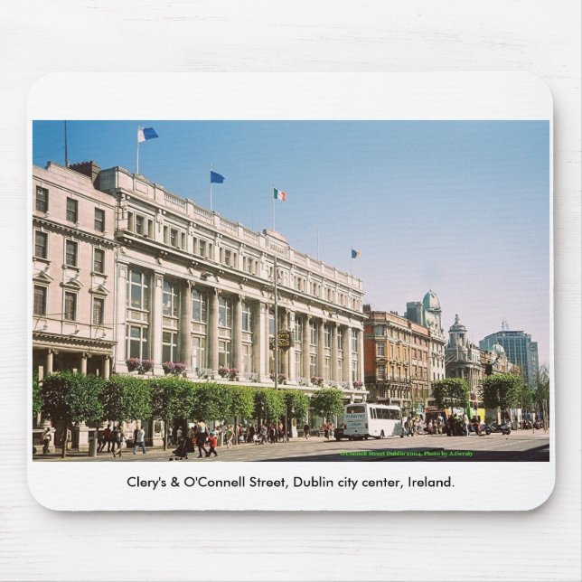 Clery's & O'Connell St. Dublin city Ireland Mouse Mat (Front)