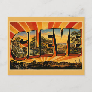 Cleve South Australia Eyre Peninsula Vintage Art Postcard