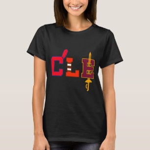 Cleveland Baseball Bats Vintage Ohio Cle Retro Gif T-Shirt