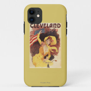 Cleveland Bicycles American Girl in Yellow iPhone 11 Case