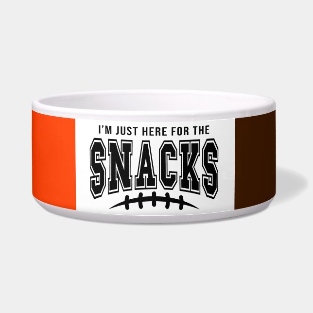 Cleveland Browns Football Here For The Snacks Pet (Front)